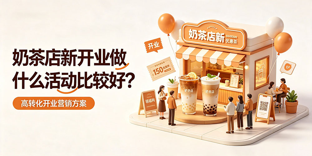 奶茶店新开业做什么活动比较好？从顾客视角挑选高转化开业营销方案