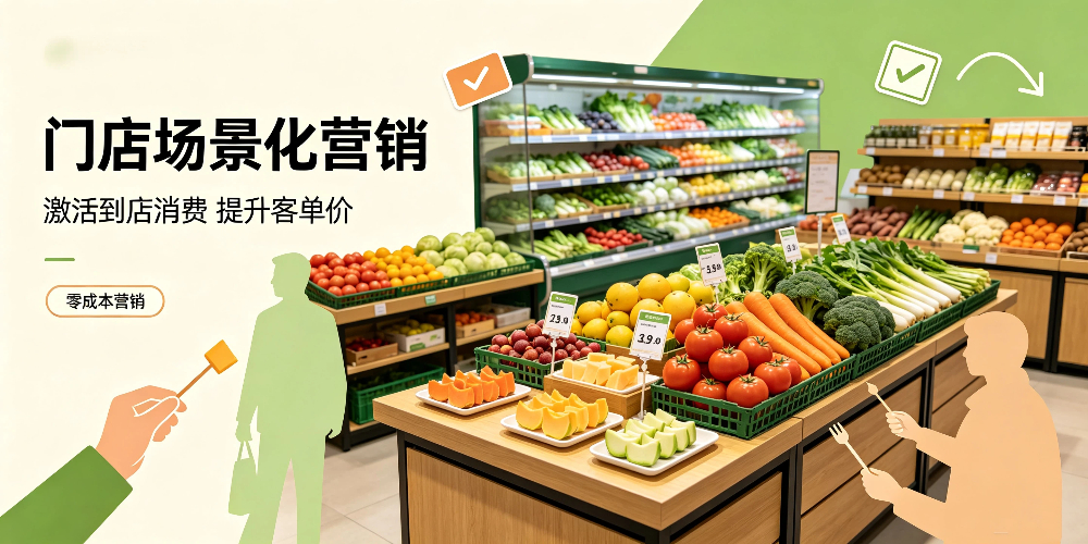 生鲜店零成本营销：门店场景化营销-企叮咚科技平台.jpg