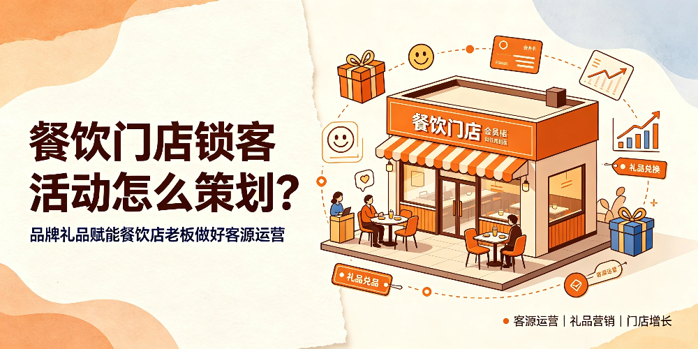 餐饮门店锁客活动怎么策划?品牌礼品赋能餐饮店老板做好客源运营