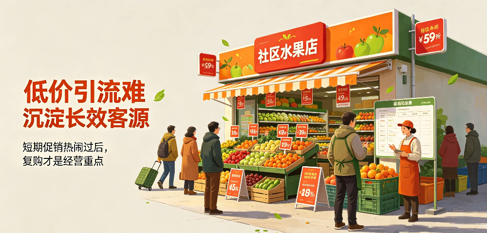 社区水果店长久经营秘诀：低价引流难，沉淀长效客源-企叮咚科技平台.jpg