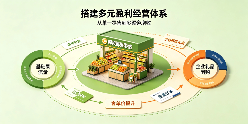鲜果门店盈利结构优化攻略：搭建多元盈利经营体系-企叮咚科技平台.jpg