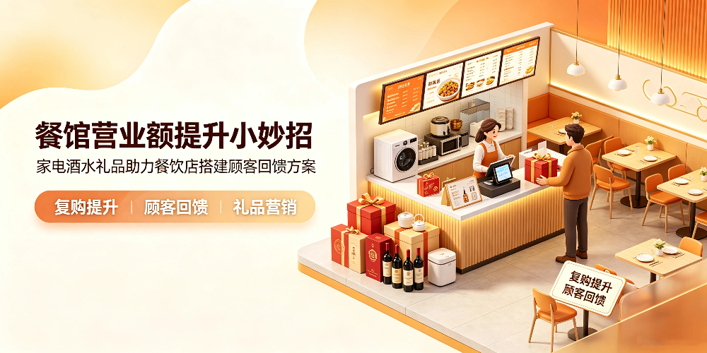 餐馆营业额提升小妙招:家电酒水礼品助力餐饮店搭建顾客回馈方案-企叮咚科技平台.jpg 餐馆营业额提升小妙招:家电酒水礼品助力餐饮店搭建顾客回馈方案-企叮咚科技平台.jpg