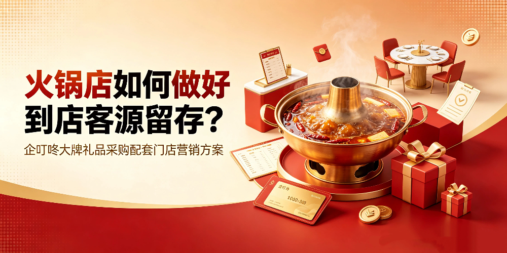 火锅店如何做好到店客源留存?企叮咚大牌礼品采购配套门店营销方案