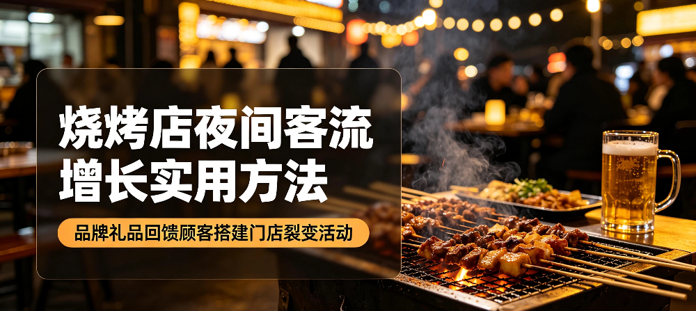 烧烤店夜间客流增长实用方法：品牌礼品回馈顾客搭建门店裂变活动-企叮咚科技平台.jpg