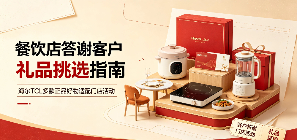 餐饮店答谢客户礼品挑选指南，海尔礼品TCL多款正品好物适配门店活动-企叮咚科技平台.jpg