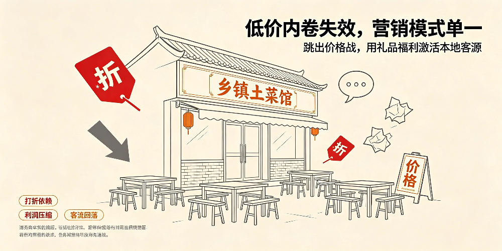 乡镇土菜馆客源提升与企叮咚赋能 -低价内卷失效，营销模式单一-企叮咚科技平台.jpg