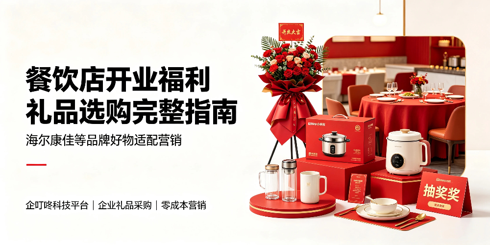 餐饮店开业福利礼品选购完整指南，海尔康佳等品牌好物适配营销
