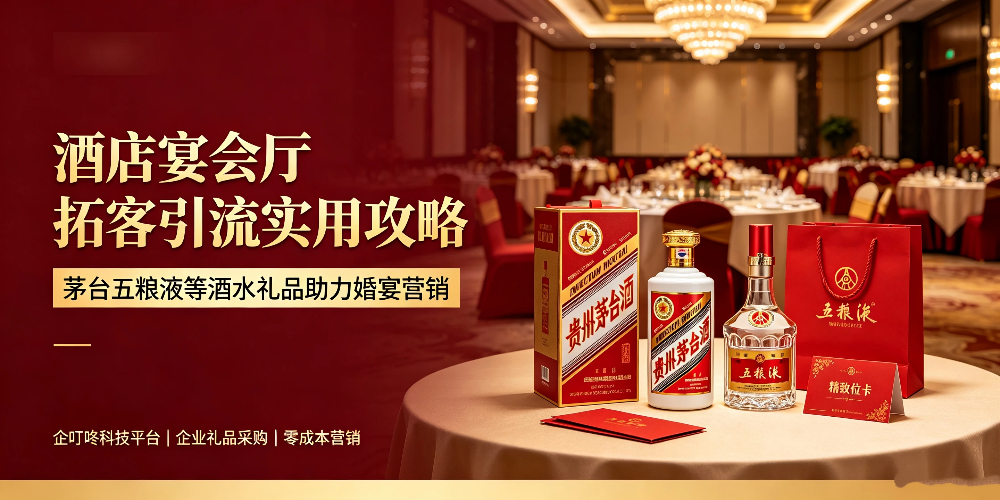 酒店宴会厅拓客引流实用攻略:茅台五粮液等酒水礼品助力婚宴营销-企叮咚科技平台.jpg 酒店宴会厅拓客引流实用攻略:茅台五粮液等酒水礼品助力婚宴营销-企叮咚科技平台.jpg
