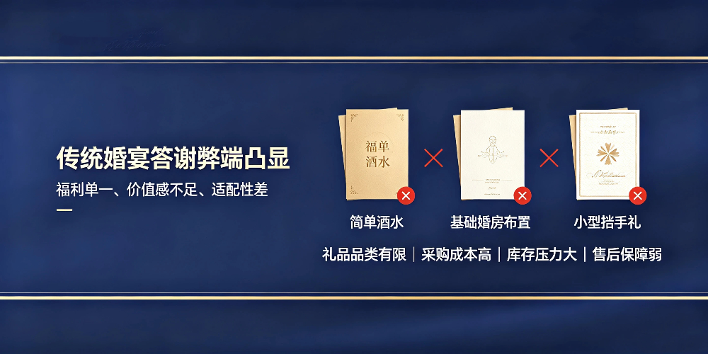 婚宴酒店答谢新人客户怎么做？多品类大牌礼品打造酒席专属回馈福利 -传统婚宴答谢弊端凸显-企叮咚科技平台.jpg