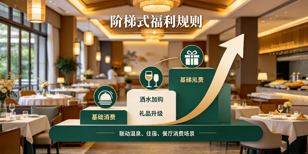 温泉酒店餐厅拉动二次消费方法 -阶梯式福利规则-企叮咚科技平台.jpg 温泉酒店餐厅拉动二次消费方法 -阶梯式福利规则-企叮咚科技平台.jpg
