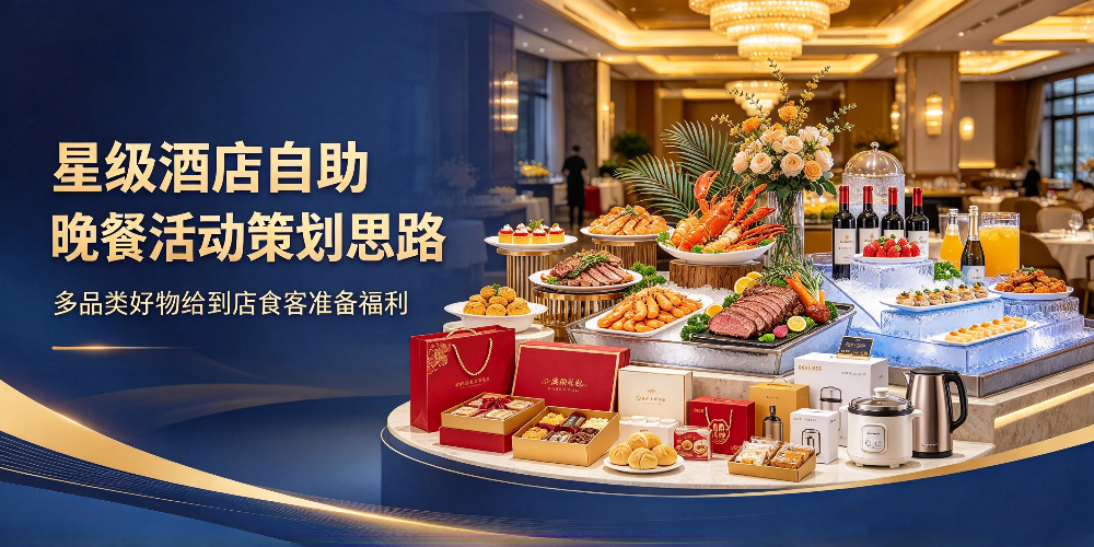星级酒店自助晚餐活动策划思路,多品类好物给到店食客准备福利