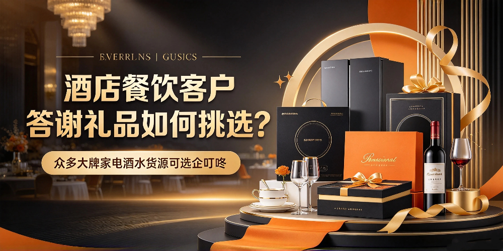 酒店餐饮客户答谢礼品如何挑选?众多大牌家电酒水货源可选企叮咚