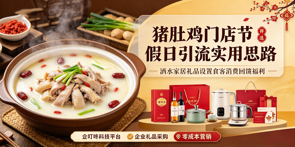 猪肚鸡门店节假日引流实用思路：酒水家居礼品设置食客消费回馈福利-企叮咚科技平台.jpg