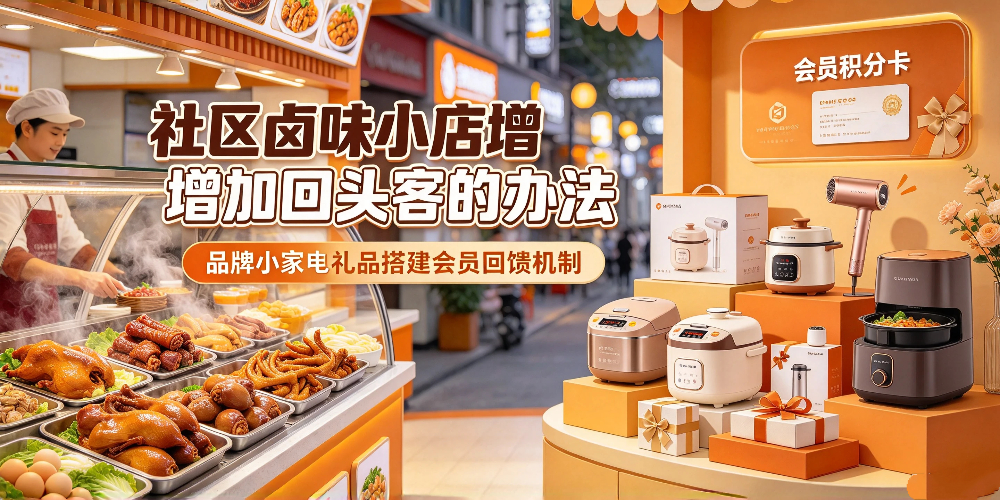 社区卤味小店增加回头客的办法：品牌小家电礼品搭建会员回馈机制-企叮咚科技平台.jpg
