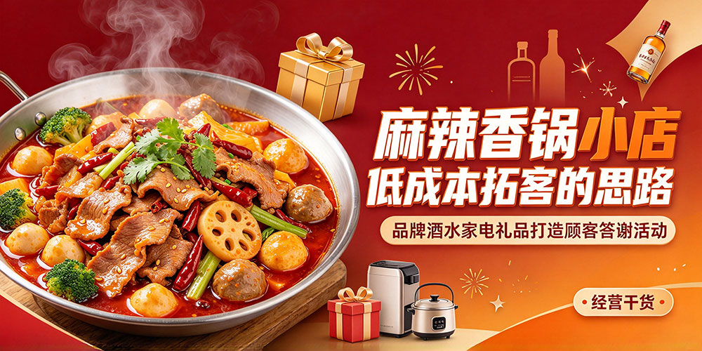 麻辣香锅小店低成本拓客的思路:品牌酒水家电礼品打造顾客答谢活动-企叮咚科技平台.jpg 麻辣香锅小店低成本拓客的思路:品牌酒水家电礼品打造顾客答谢活动-企叮咚科技平台.jpg