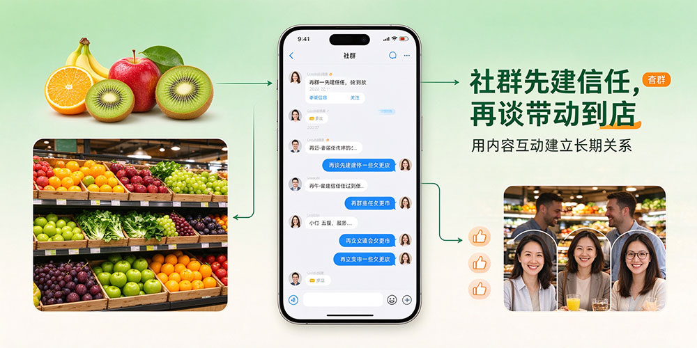 鲜果门店社群运营实用技巧:社群先建信任,再谈带动到店-企叮咚科技平台.jpg 鲜果门店社群运营实用技巧:社群先建信任,再谈带动到店-企叮咚科技平台.jpg