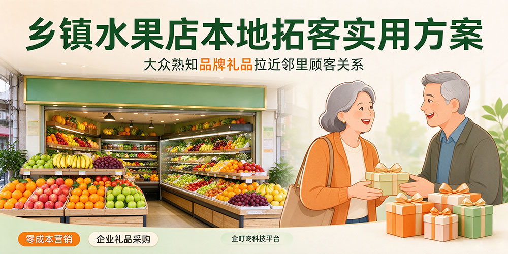 乡镇水果店本地拓客实用方案:大众熟知品牌礼品拉近邻里顾客关系