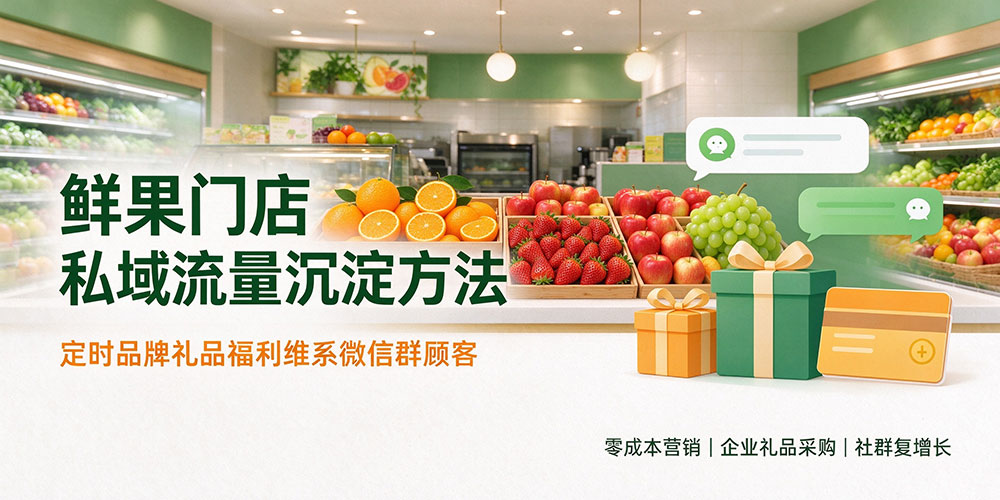 鲜果门店私域流量沉淀方法:定时品牌礼品福利维系微信群顾客-企叮咚科技平台.jpg 鲜果门店私域流量沉淀方法:定时品牌礼品福利维系微信群顾客-企叮咚科技平台.jpg
